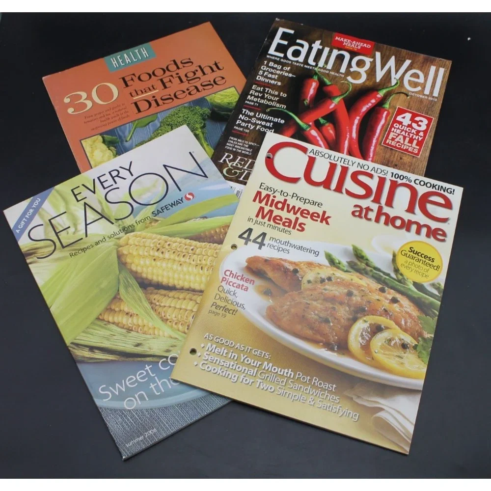 Lot of 25 Mixed Cooking Recipe Magazines Various Issues Food Meal Ideas